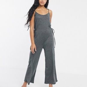 NWOT Unique 21 Loungewear Jersey Cropped Jumpsuit